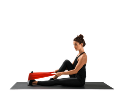 seated calf stretch