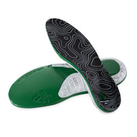 Protalus M100 Insoles: Green and black shoe insole on a white background