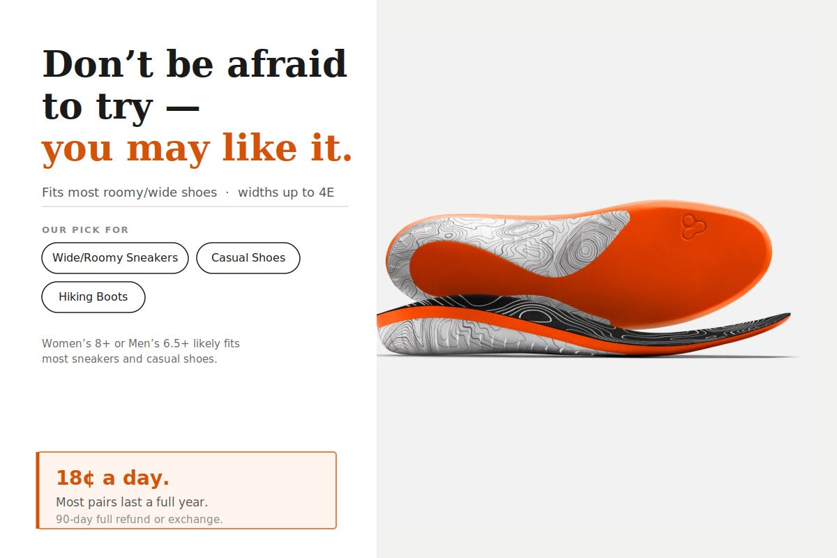 M-100 Insoles. Maximum Alignment, Complete Control.