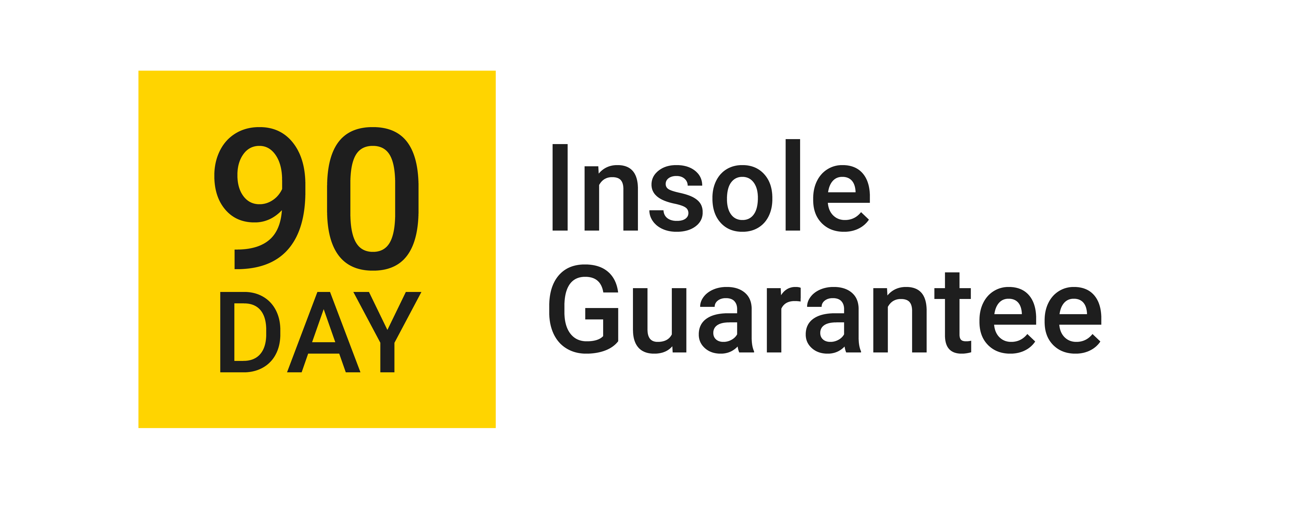 90 day insole guarantee